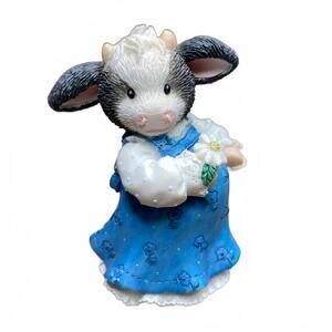 Vintage Mary Moos Cow Figurine Moomy To Be 1997 New Mom Gift